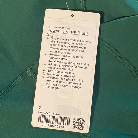 SOLD Lululemon Power Thru High Rise Tight - Picture 6 of 9